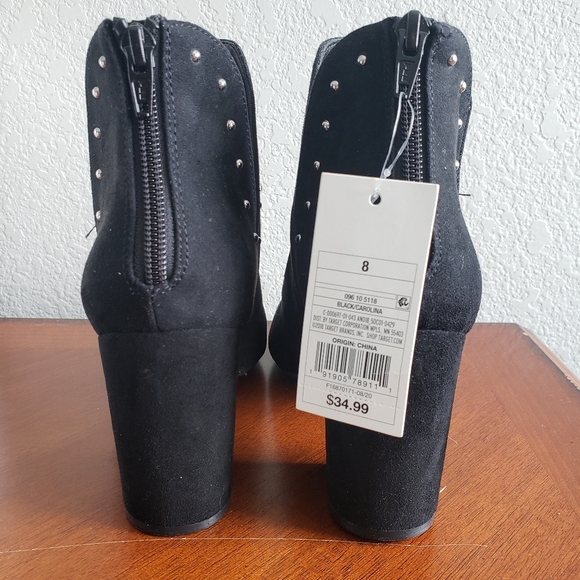 A New Day Black Suede Booties - Picture 2 of 3